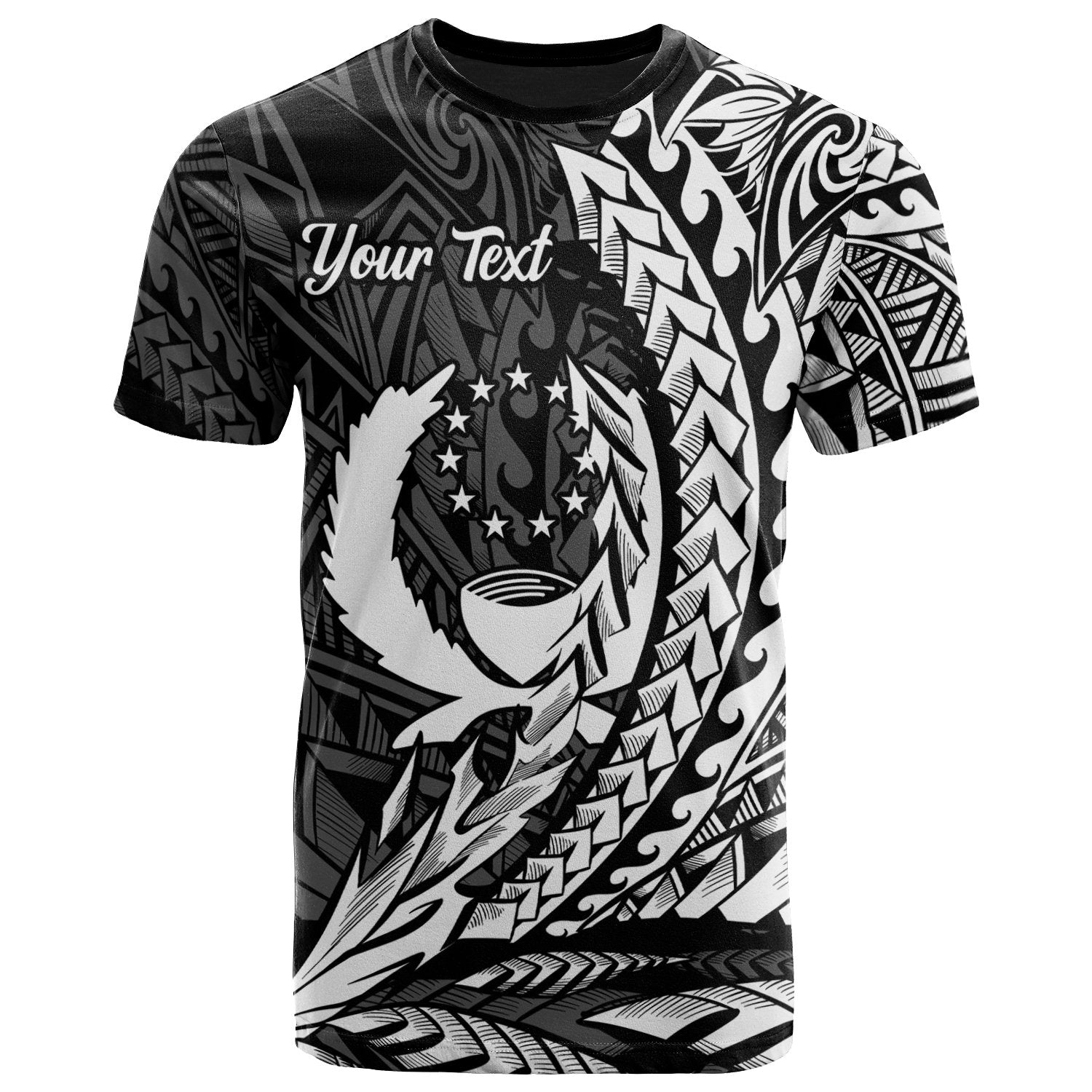 Pohnpei State T Shirt White Custom Wings Style Unisex Black - Polynesian Pride