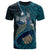 Fiji T Shirt Suva Seal Fiji With Blue Whale Unisex Black - Polynesian Pride