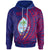 Guam Hoodie Piti Wings Style Unisex Blue - Polynesian Pride