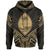 Guam Hoodie Guam Seal Gold Tribal Patterns Unisex White - Polynesian Pride