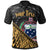 Samoa Polo Shirt Gold Custom Polynesian Patterns With Bamboo Unisex Black - Polynesian Pride