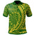 Cook Islands Polo Shirt Moto Kavata Wings Style Unisex Green - Polynesian Pride