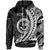 Federated States of Micronesia Hoodie White Wings Style Unisex Black - Polynesian Pride
