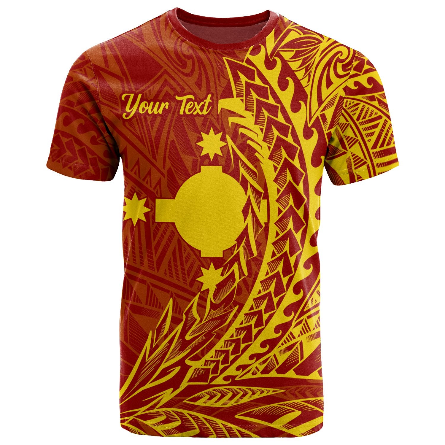 Rotuma T Shirt Custom Wings Style Unisex Red - Polynesian Pride