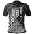 Fiji Polo Shirt Custom Black Tapa Patterns With Bamboo Unisex Black - Polynesian Pride