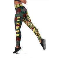 Hawaii Seal Leggings (Gold) A6 - Polynesian Pride