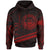 Federated States of Micronesia Hoodie In My Heart Style Red Polynesian Patterns Unisex Black - Polynesian Pride