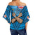 Fiji Bula Flag Off Shoulder Wrap Waist Top LT10 - Polynesian Pride