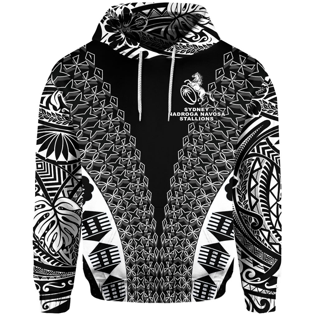 Fiji Rugby Hoodie Sydney Nadroga Navosa Stallions Tapa Vibes NO.1 LT8 - Polynesian Pride