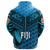 Fiji Rugby Hoodie Coconut Sporty Vibes Blue - Polynesian Pride