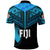 Fiji Rugby Polo Shirt Coconut Sporty Vibes Black - Polynesian Pride