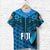 Fiji Rugby T Shirt Coconut Sporty Vibes Blue Unisex Blue - Polynesian Pride