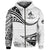 Fiji Rugby Zip Hoodie Sydney Nadroga Navosa Stallions Unique Version White LT8 - Polynesian Pride