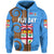 Fiji Day Zip Hoodie Independence Anniversary Simple Style LT8 - Polynesian Pride