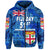 Fiji Day Zip Hoodie Independence Anniversary Original Style LT8 - Polynesian Pride