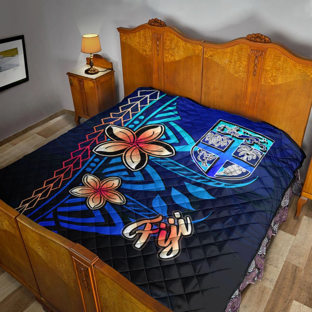 Fiji Premium Quilt - Vintage Tribal Mountain - Polynesian Pride