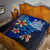 Fiji Premium Quilt - Vintage Tribal Mountain Crest - Polynesian Pride