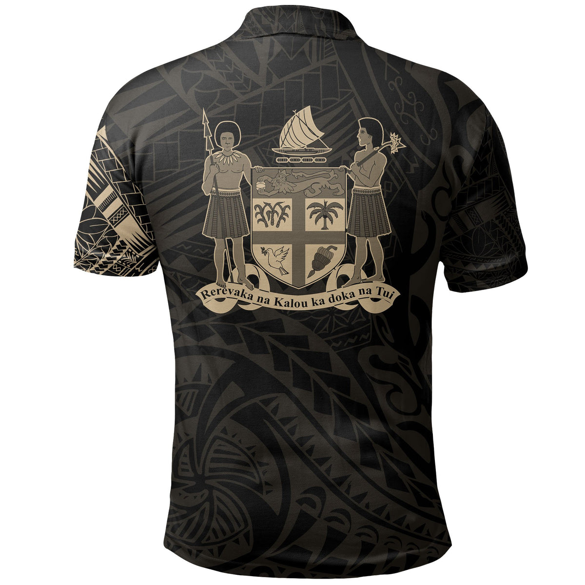 Fiji Polo Shirt Viti Flag Polynesian Tattoo - Polynesian Pride