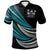 Fiji Custom Polo Shirt Wave Pattern Alternating Blue Color Unisex Blue - Polynesian Pride