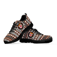 Fiji Sneakers - Fiji Flag Tapa Pattern - A2 - Polynesian Pride