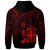 Fiji Hoodie Red Color Cross Style - Polynesian Pride