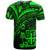 Fiji T Shirt Green Color Cross Style - Polynesian Pride
