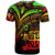 Fiji T Shirt Reggae Color Cross Style - Polynesian Pride