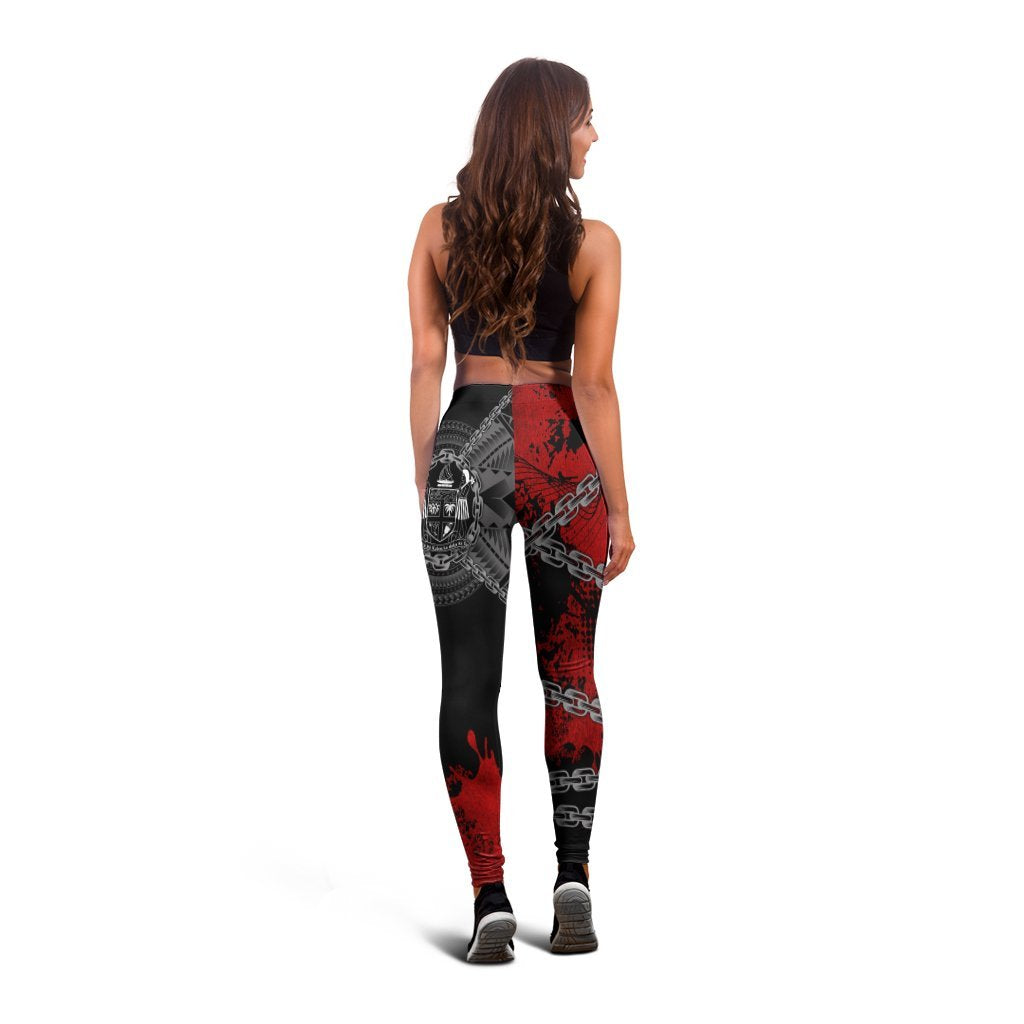 Fiji Polynesian Women's Leggings - Polynesian Chain Style - Polynesian Pride