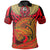 Polo Shirt Polynesian Wolf Patterns Unisex Red - Polynesian Pride