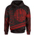 Tahiti Hoodie In My Heart Style Red Polynesian Patterns Unisex Black - Polynesian Pride