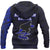 American Samoa Hoodie American Samoa Seal Polynesian Tattoo Style Blue - Polynesian Pride