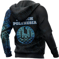 French Polynesia Hoodie French Polynesia Flag Tattoo Special Version - Polynesian Pride