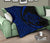 Hawaii Turtle Map Polynesian Premium Quilt - Blue - Circle Style - Polynesian Pride