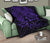 Hawaii Turtle Ohana Hibiscus Poly Premium Quilt Purple - Polynesian Pride
