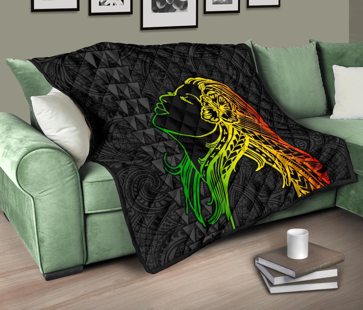Hula Girl Premium Quilt - Polynesian Pride
