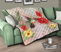 Hibiscus Bird Premium Quilt - Polynesian Pride