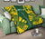 Society Islands Premium Quilt - Society Islands Flag Polynesian Yellow Tattoo - Polynesian Pride
