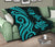 Vanuatu Premium Quilt - Turquoise Tentacle Turtle - Polynesian Pride