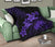 Hawaii Turtle Plumeria Coconut Tree Polynesian Premium Quilt - Purple - Polynesian Pride