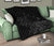 Hawaii Map Plumeria Polynesian Gray Premium Quilt - Polynesian Pride