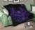 Hawaii Owl Hibiscus Plumeria Premium Quilt - Purple - Polynesian Pride