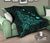 Rays Hawaii Map Polynesian Premium Quilt - Turquoise - Polynesian Pride
