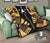 Austral Islands Premium Quilt - Austral Islands Flag Polynesian Gold Tattoo (Black) - Polynesian Pride