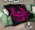 Hawaii Owl Hibiscus Plumeria Premium Quilt - Pink - Polynesian Pride