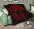 Polynesian Quilt - Polynesian Red Seahorse Tattoo - Polynesian Pride