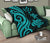 Kosrae Premium Quilt - Turquoise Tentacle Turtle - Polynesian Pride