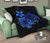 Hawaii Turtle Hibiscus Premium Quilt Blue - Polynesian Pride