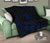 Hawaii Turtle Hibicus Premium Quilt - Frida Style - Blue - Polynesian Pride