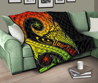 Guam Personalised Premium Quilt - Guam Polynesian Decorative Patterns - Polynesian Pride