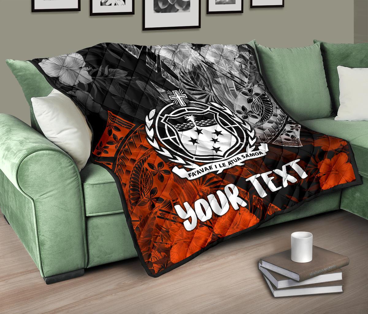Samoa Polynesian Personalised Premium Quilt - Vinatge Polynesian Style - Polynesian Pride